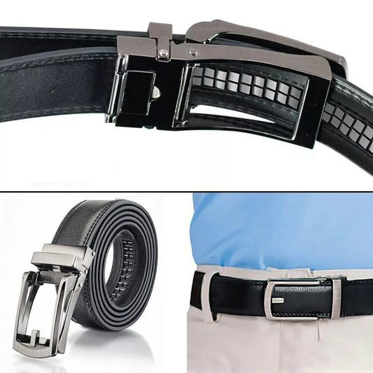 Ceinture Automatique en Cuir Véritable pour Homme