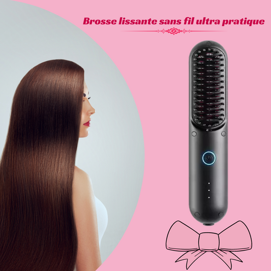 Brosse lissante pour cheuveux sans fil.